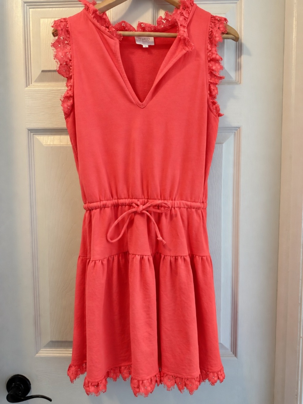 Sundays Anthropologie Coral Soft Sleeveless mini dress - Size S